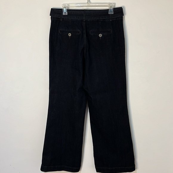 Style & Co Women's Size 10 Wide Leg Jeans Dark Wash Trouser Pant Style - Picture 5 of 16